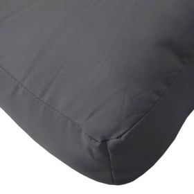 vidaXL Pernă de paleți, antracit, 50x40x12 cm, material textil