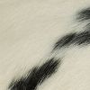 18" White And Black Cowhide Throw Pillow