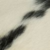18" White And Black Cowhide Throw Pillow