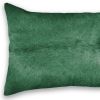 12" X 20" X 5" Verde Cowhide  Pillow