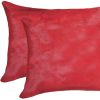 12" X 20" X 5" Firecracker Cowhide  Pillow 2 Pack