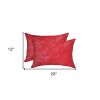 12" X 20" X 5" Firecracker Cowhide  Pillow 2 Pack