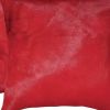 18" X 18" X 5" Wine Cowhide  Pillow 2 Pack