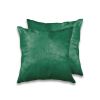 18" X 18" X 5" Verde Cowhide  Pillow 2 Pack