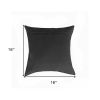 16"X16" Salt And Pepper Black And White Cowhide  Pillow 2 Pack