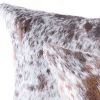 12" X 20" X 5" Salt And Pepper White And Brown Cowhide  Pillow 2 Pack