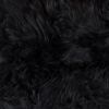18" X 18"Modern Black New Zealand Sheepskin Pillow