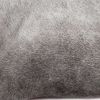 12" X 20" Gray Cowhide Pillow