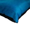 18" Blue Cowhide Throw Pillow