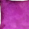 12" X 20" Purple Cowhide Throw Pillow