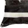 18" X 18" X 5" Madrid White Torino Kobe Cowhide  Pillow
