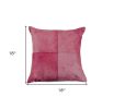 18" Fuchsia Cowhide Throw Pillow