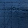 20" X 7" X 20" Transitional Navy Blue Quilted Pillow Cover With Poly Insert