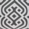 20" X 7" X 20" Gray And White Accent Pillow Cover With Poly Insert