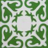 20" X 7" X 20" Traditional Green And White Accent Pillow Cover With Poly Insert