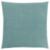 18" X 18" Light Green Polyester Interlocking Zippered Pillow