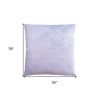 Set Of Two 18" X 18" Purple Polyester Feather Zippered Pillow