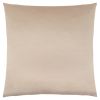 Set of Two 18" Gold Satin Throw Pillows
