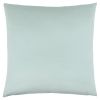 Set of Two 18" Mint Green Satin Throw Pillows