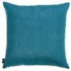 Set of Two 20" Teal Blue Fabric Throw Pillow Covers