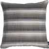 17" Gray and White Throw Pillow Cover