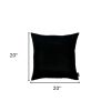 Set of Two 20" Black Throw Pillow Covers