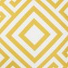 18" Yellow and White Greek Key Throw Pillow Cover
