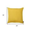 Set of Two 18" Yellow Throw Pillow Covers