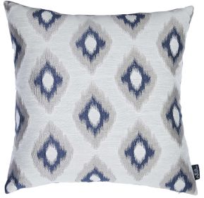 17" Blue and Gray Throw Pillow Cover