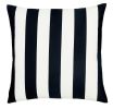 18" Black and White Striped Throw Pillow Cover