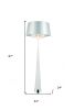 24 X 24 X 67 White Carbon Floor Lamp