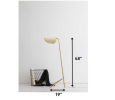48" Gold Contemporary Geo Floor Lamp