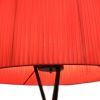20 X 20 X 69 Red Metal Floor Lamp