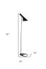 13 X 51 Black Metal Floor Lamp