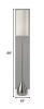 68" Traditional Shaped Floor Lamp With White Drum Shade