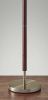 66" Traditional Shaped Floor Lamp With Brown Drum Shade