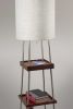 63" Column Floor Lamp With White Drum Shade
