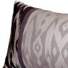 Set of Four 12" X 20" Gray Fabric Lumbar Throw Pillow Covers