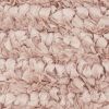 20" Light Pink Cotton Blend Shag Throw Pillow