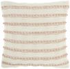 18" Blush Cotton Blend Throw Pillow