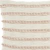 18" Blush Cotton Blend Throw Pillow