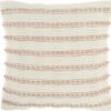 18" Blush Cotton Blend Throw Pillow