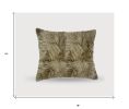 18" Taupe Sheepskin Throw Pillow