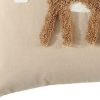 Shades of Brown and Cream Deer Decorative Throw Pillow