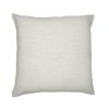 20" White and Black Check Cotton Blend Throw Pillow With Embroidery