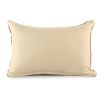 16" X 24" Cinnamon And Natural Striped Cotton Lumbar Throw Pillow With Texture