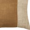 20" Natural Patchwork Cotton Throw Pillow
