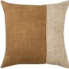 20" Natural Patchwork Cotton Throw Pillow