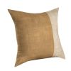 20" Natural Patchwork Cotton Throw Pillow
