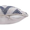 20" Blue Geometric Throw Pillow